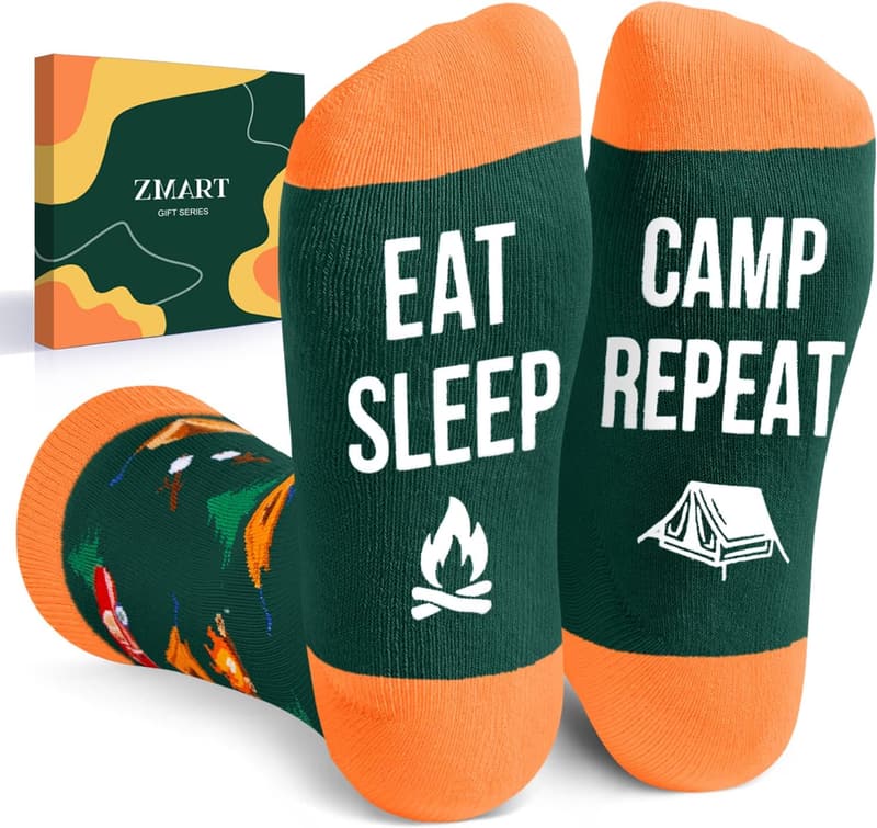 Sports Lovers Gift Set - Unique Socks for Camping, Skiing & Yoga