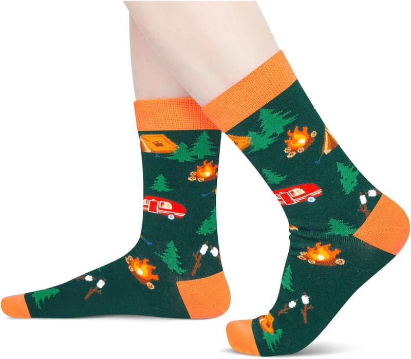 Sports Lovers Gift Set - Unique Socks for Camping, Skiing & Yoga