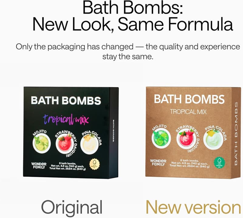 Cocktail Bath Bombs Gift Set for Adults – Relaxation Kit