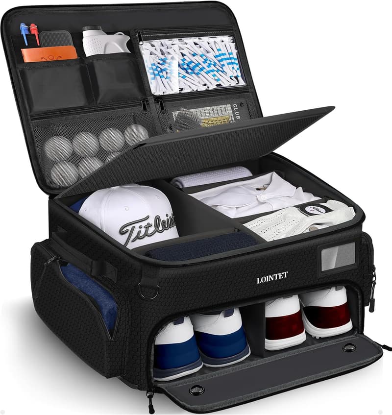 Waterproof Golf Trunk Organizer with Ventilated Compartment