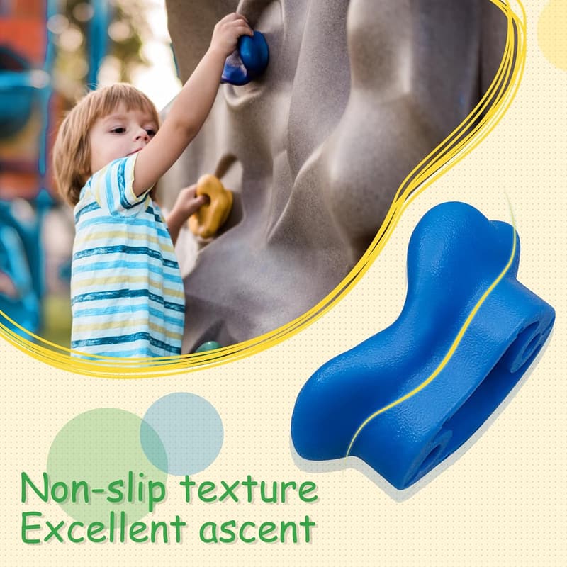 Indoor/Outdoor Climbing Holds Set for Kids and Adults