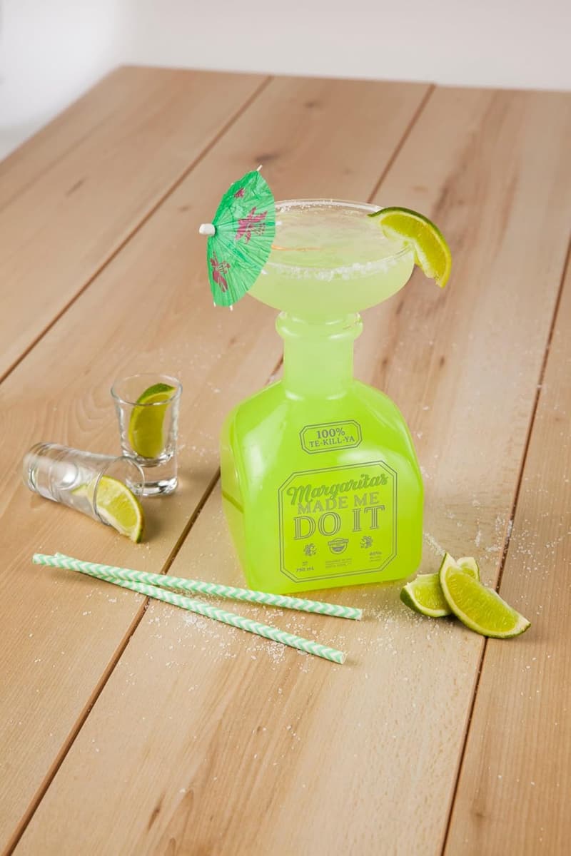 Margarita Party Jumbo Glass & Tequila Bottle Pitcher - 32oz