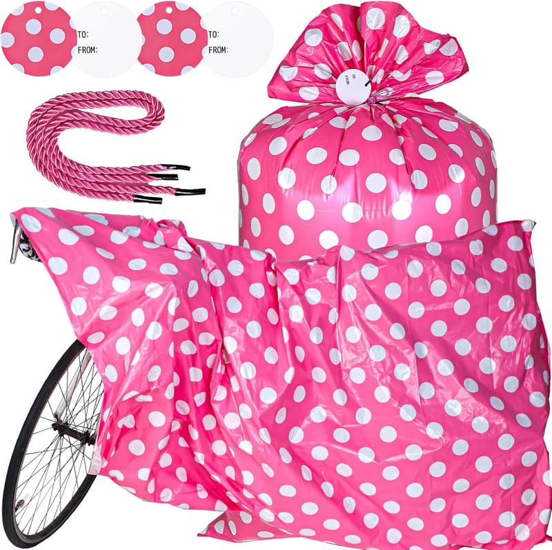 Extra Large Jumbo Bike Gift Bag for Christmas & Birthdays