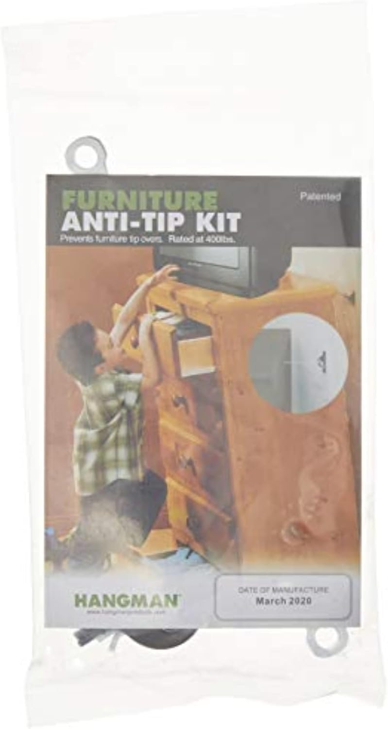 Furniture Anti-Tip Kit for Safety and Stability