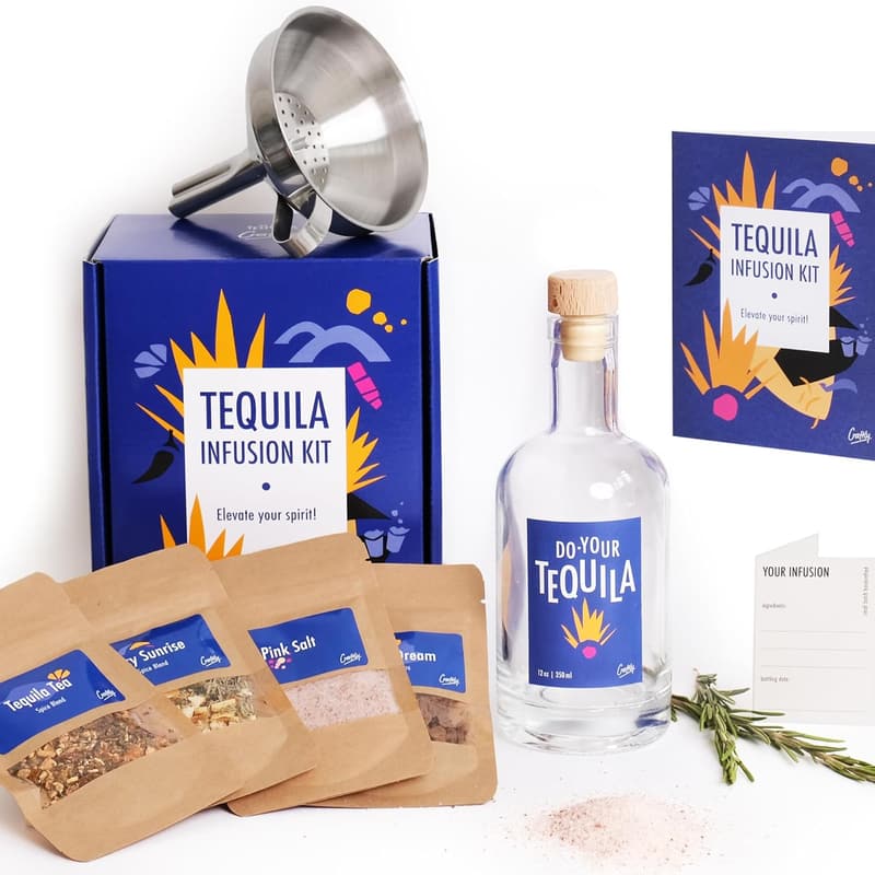 Tequila Infusion Kit - Plant-Based Cocktail Set for Birthdays