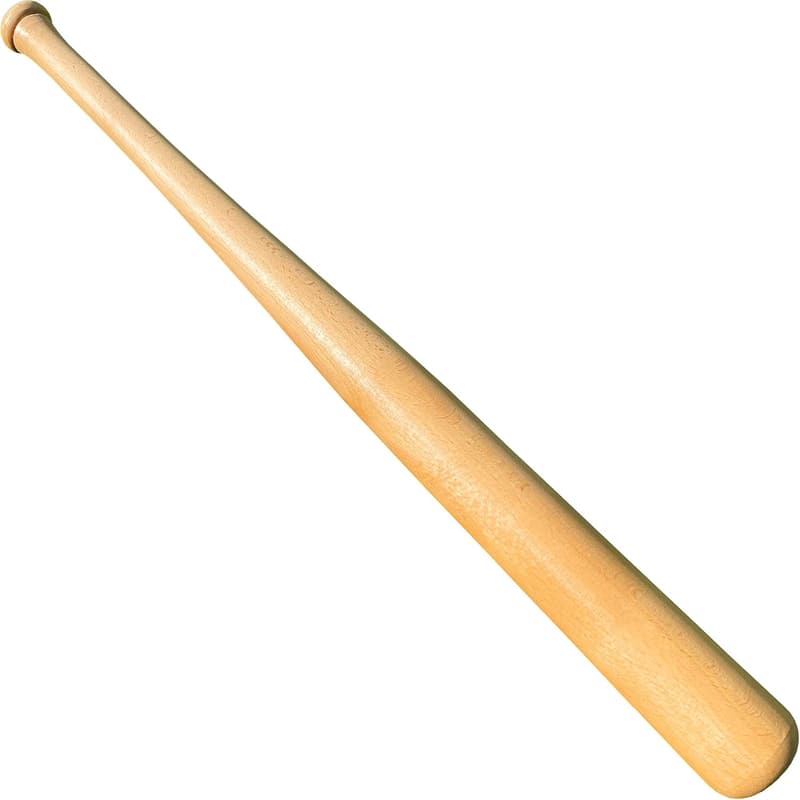 27-Inch Solid Beech Wood Baseball Bat for T-Ball & Training