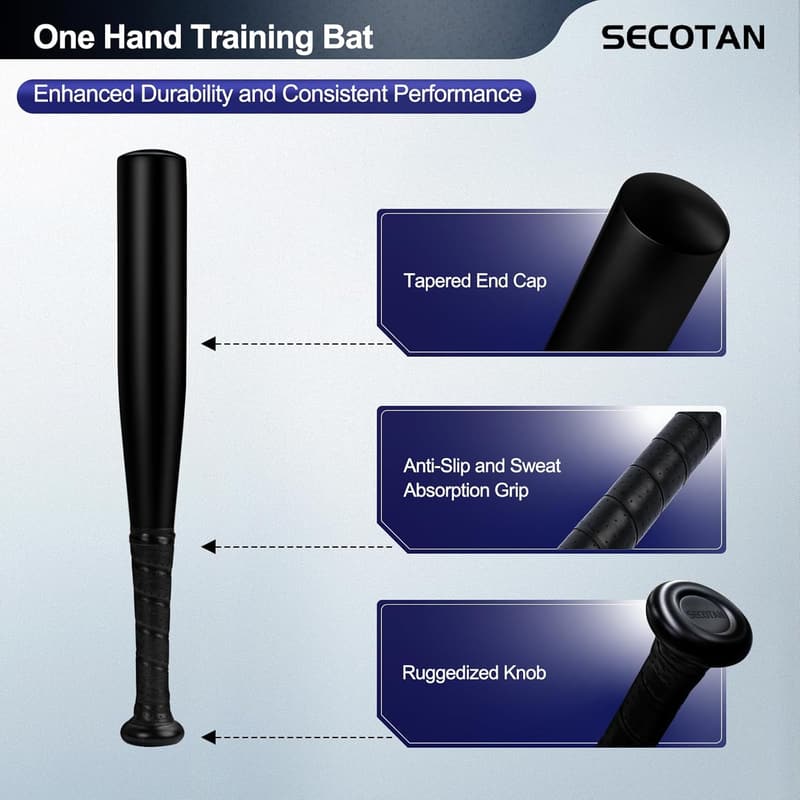 17-Inch Aluminum Training Bat for Softball & Defense