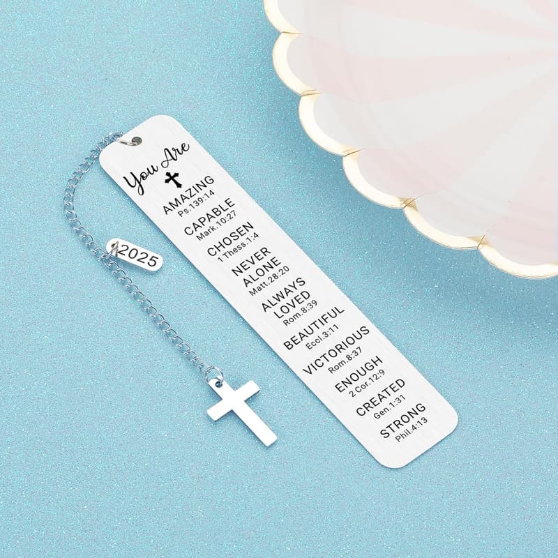 First Communion Gift: Religious Bookmark for Teen Girls