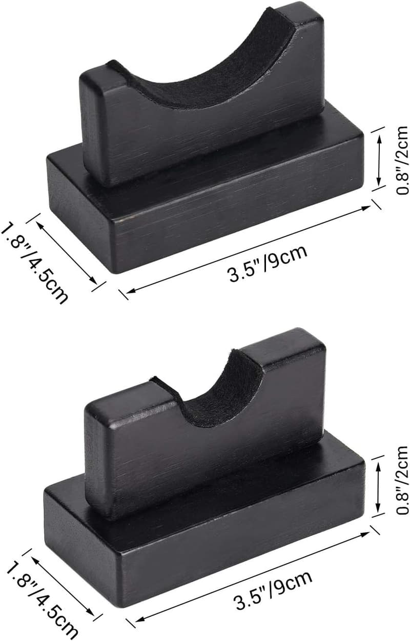 Baseball Bat Display Case Set - Sturdy Black Holders (2 PCS)