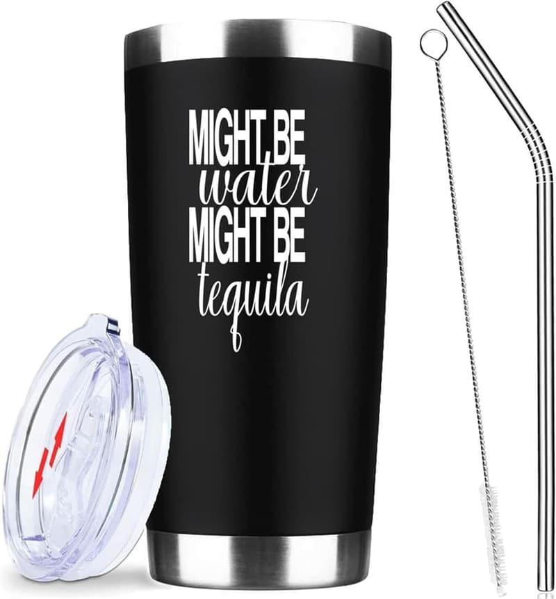 Tequila Gifts: 20 oz Insulated Stainless Steel Tumbler