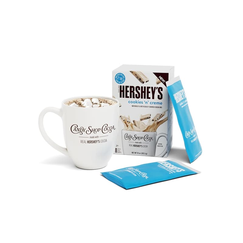 HERSHEY'S Cookies 'N' Creme Hot Cocoa Mix, Gluten-Free, 24 Pack