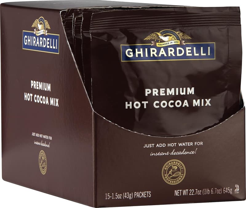 Rich Chocolate Ghirardelli Hot Cocoa Pack (15 Envelopes)