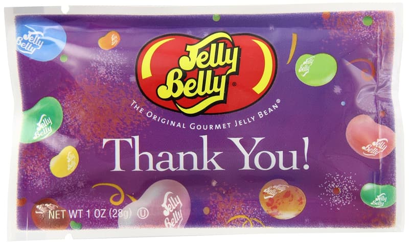 Thank You Jelly Beans Assortment, 1oz, 30 Pack