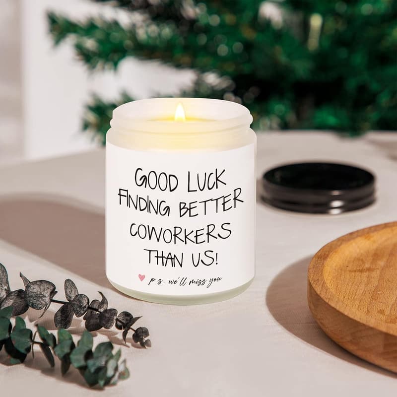 Goodbye Gifts: Handmade Lavender Soy Wax Candle for Coworkers