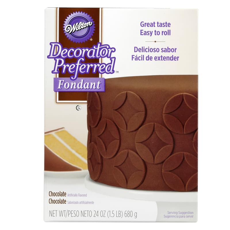Ready-to-Use Chocolate Fondant Icing for Cake Decorating - 23.9 oz