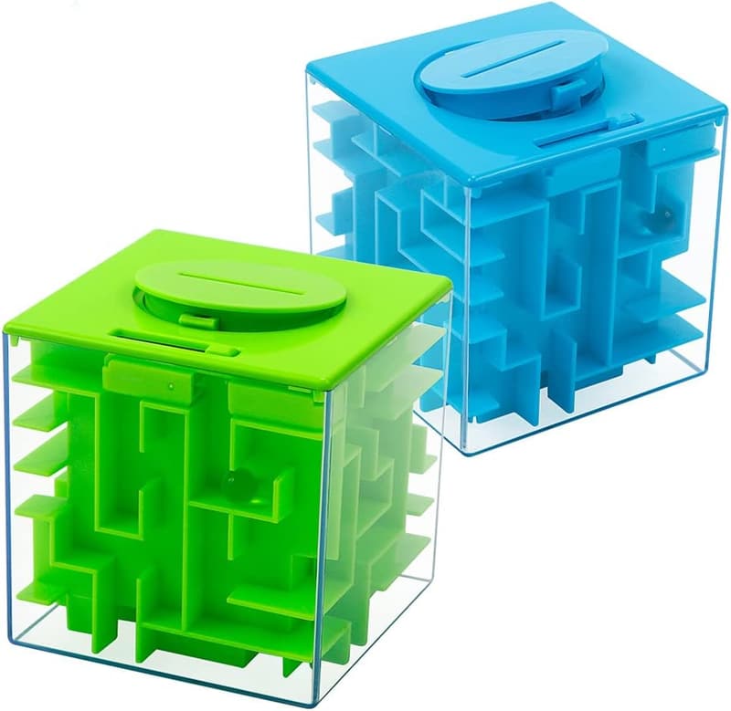 Money Maze Puzzle Gift Box for Kids and Adults (2 Pack)