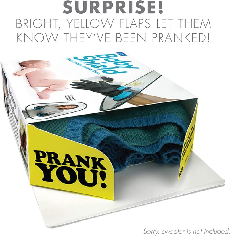 Hilarious Baby Shield Prank Gift Box for New Parents