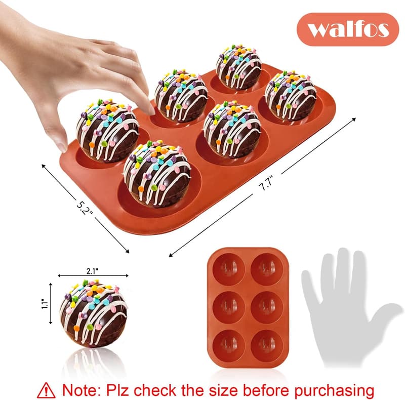 Medium Silicone Hot Chocolate Bomb Mold - 2 Pack
