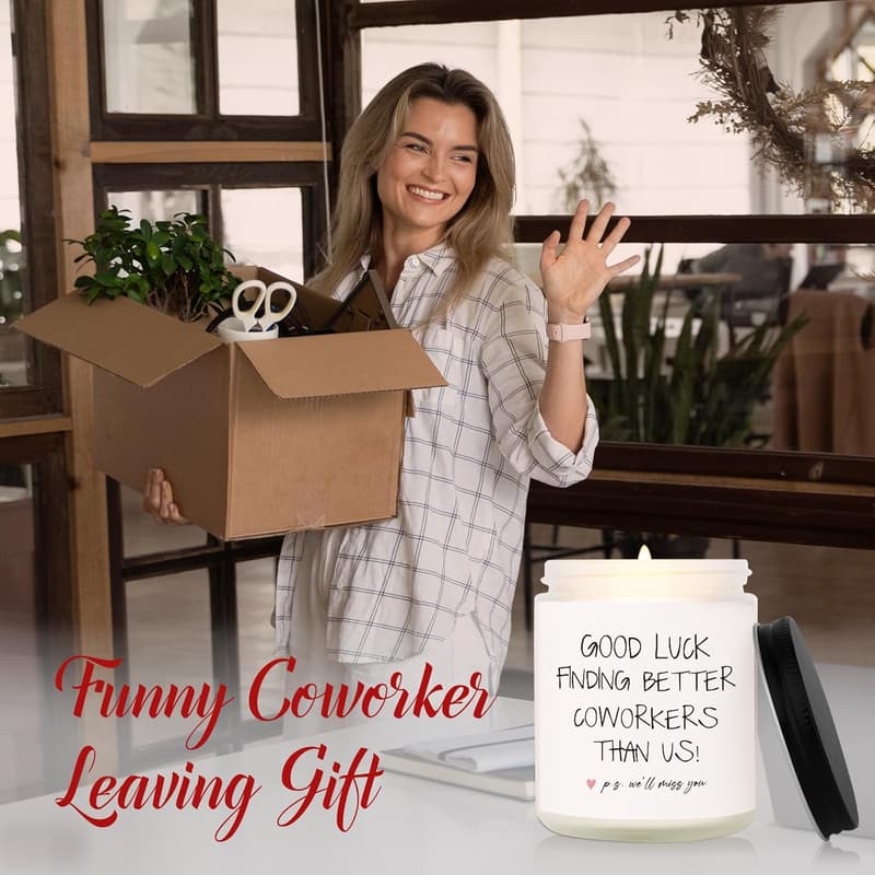 Goodbye Gifts: Handmade Lavender Soy Wax Candle for Coworkers
