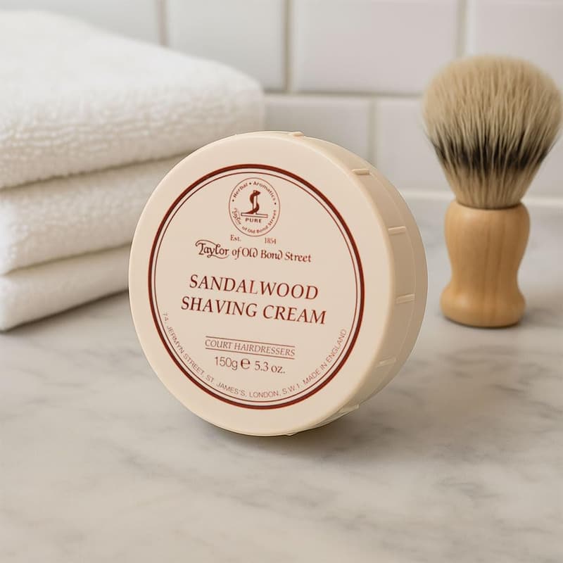 Sandalwood Shaving Cream Bowl – 5.3 oz, Taylor of Old Bond Street