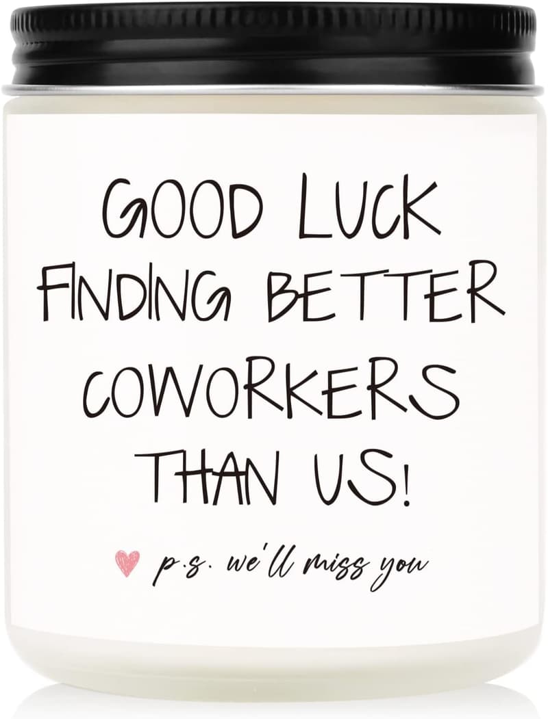 Goodbye Gifts: Handmade Lavender Soy Wax Candle for Coworkers