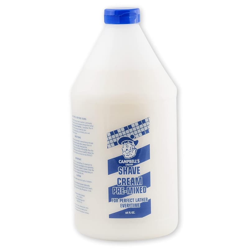 Shaving Cream, Pre-Mixed, 64oz Size