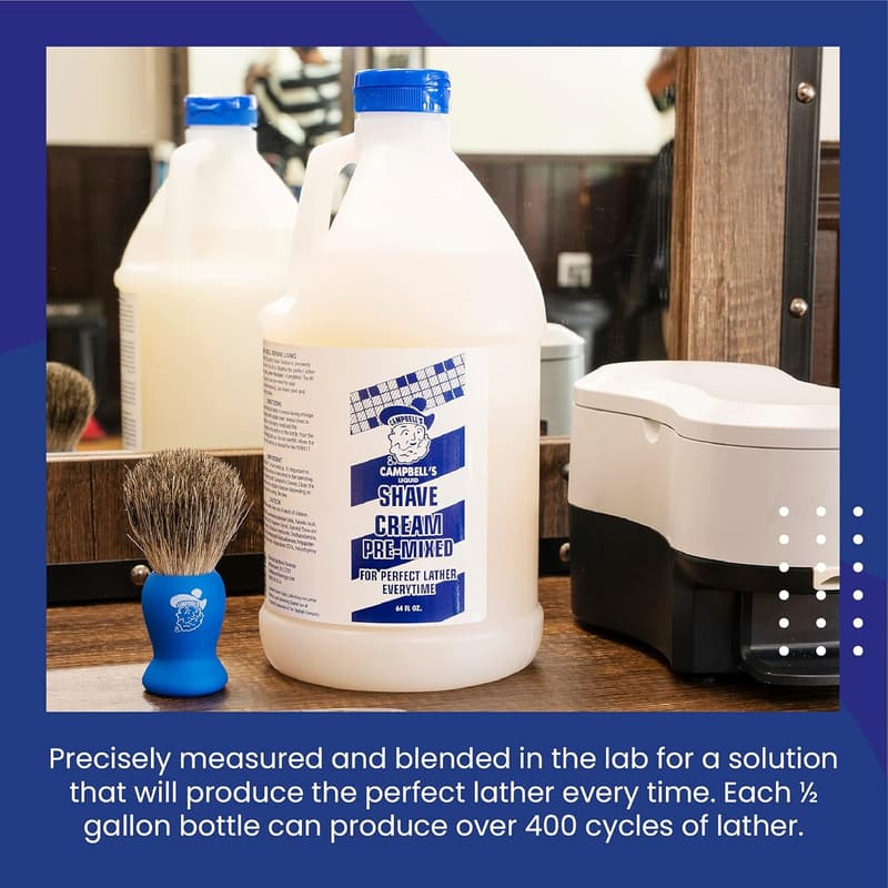 Shaving Cream, Pre-Mixed, 64oz Size