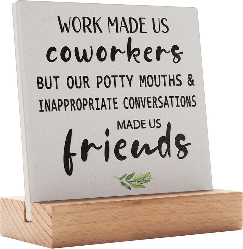 Going Away Gift Plaque for Coworkers and Colleagues