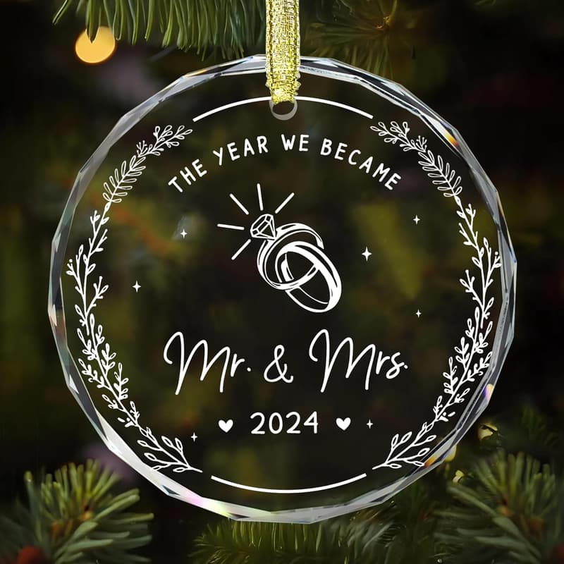 Just Married Car Hanging Ornament - Mr & Mrs Wedding Gift