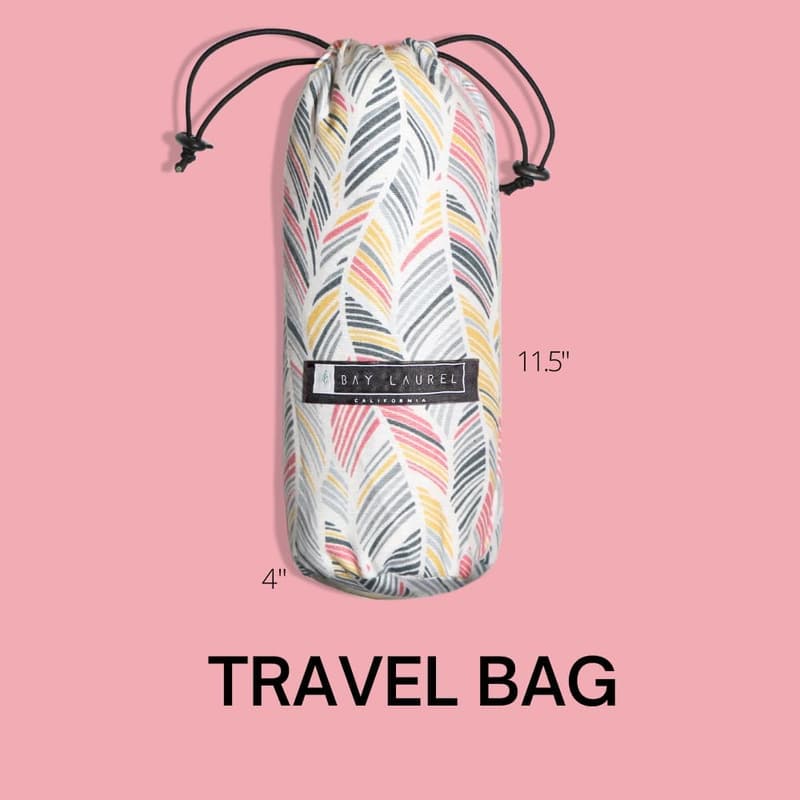 Turkish Beach Towel with Travel Bag - Quick Dry & Sand Free