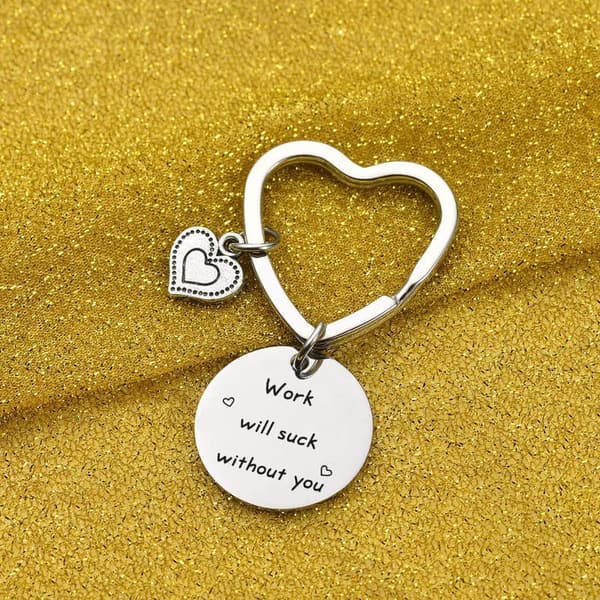 Coworker Farewell Keychain Gift for Women