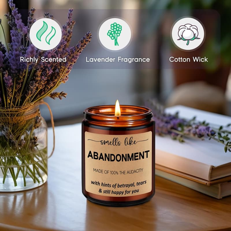 Going Away Scented Candle - Funny Farewell Gift for Friends & Coworkers