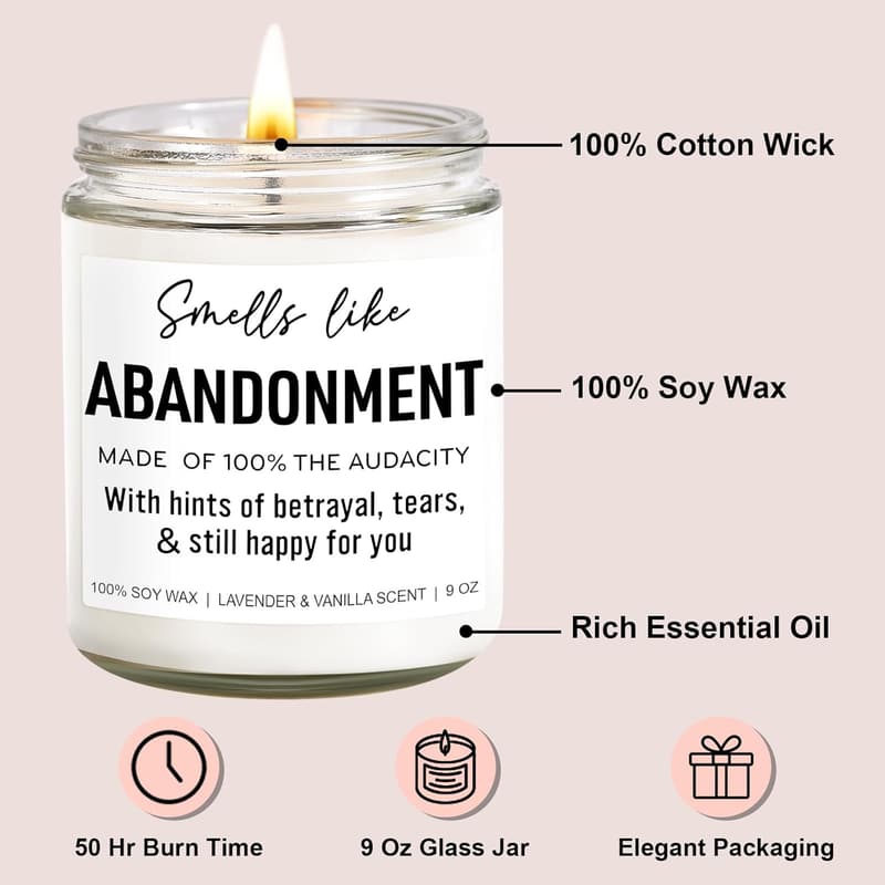 Lavender Scented Candle - Retirement Gift for Coworkers
