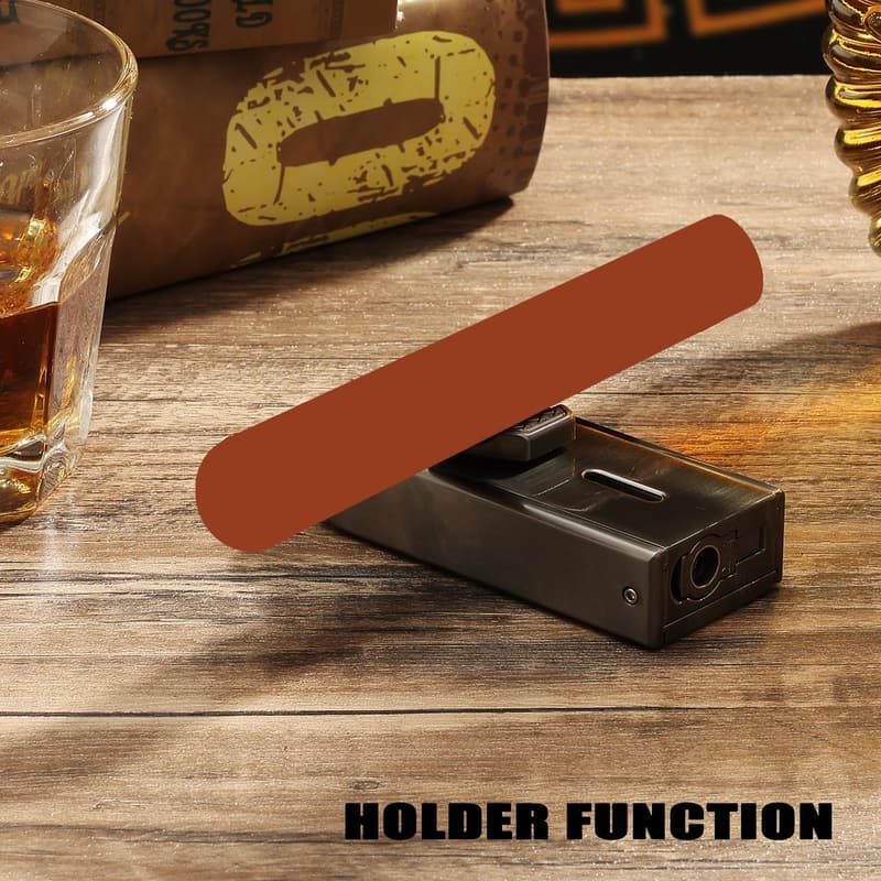 All-in-One Jet Flame Butane Lighter for Men - Refillable, Windproof