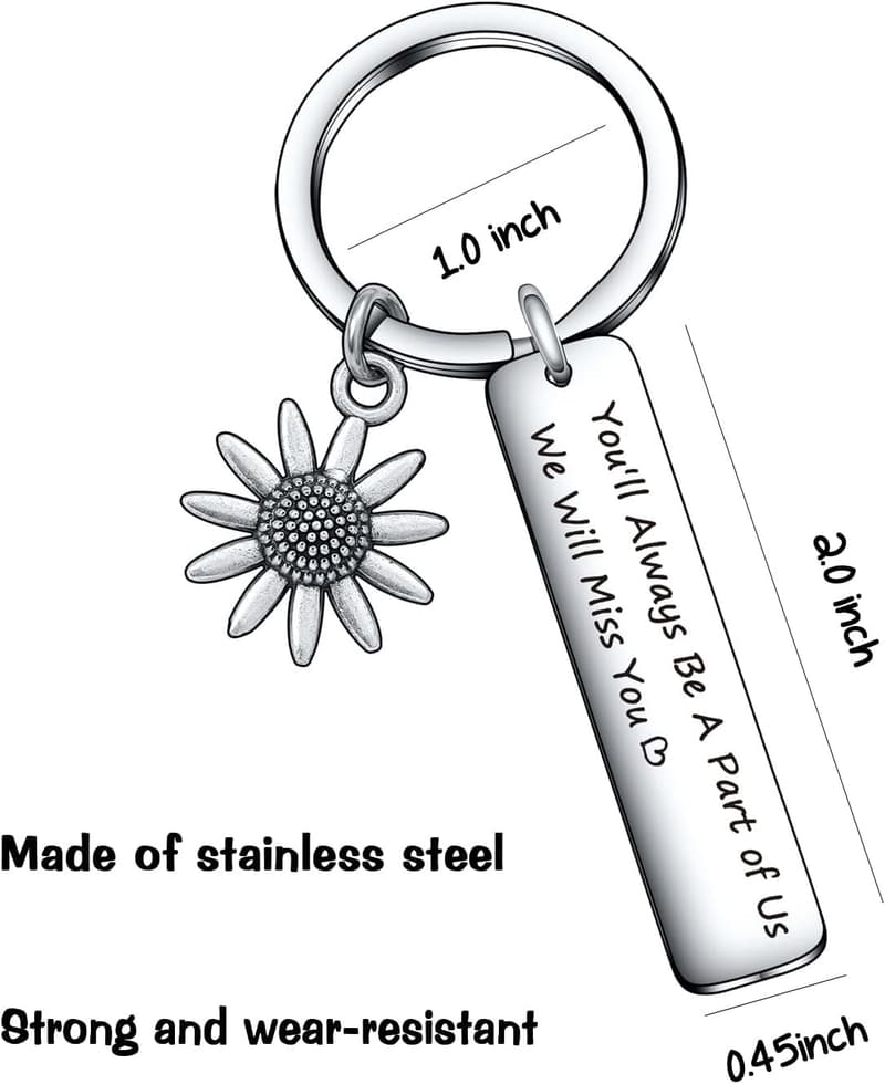 Retirement Keychain Gift for Colleagues and Friends