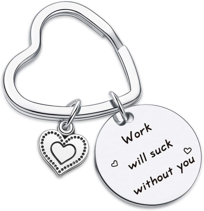Coworker Farewell Keychain Gift for Women