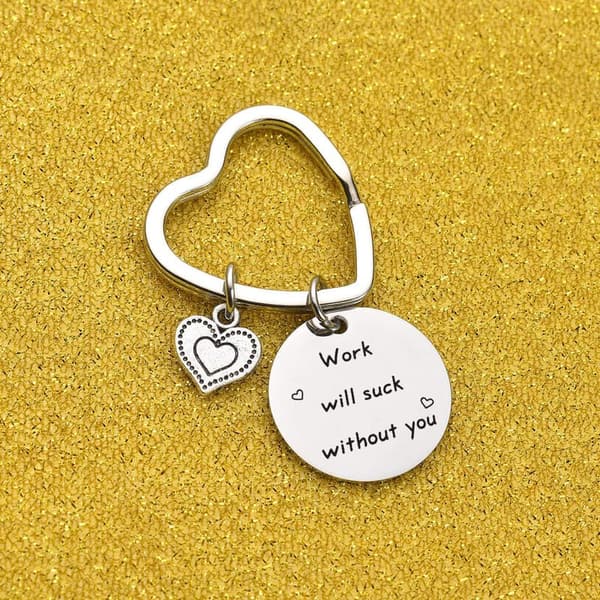Coworker Farewell Keychain Gift for Women