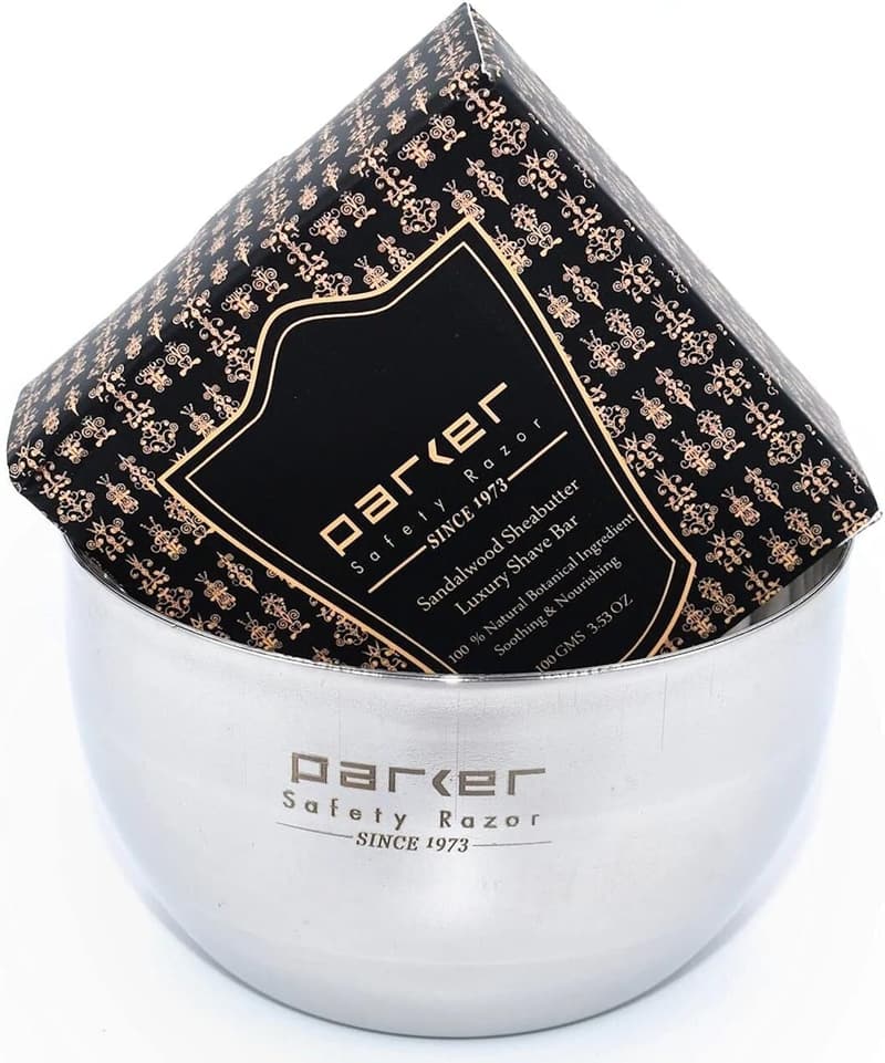 Deluxe Stainless Steel Shaving Bowl for Soap or Cream