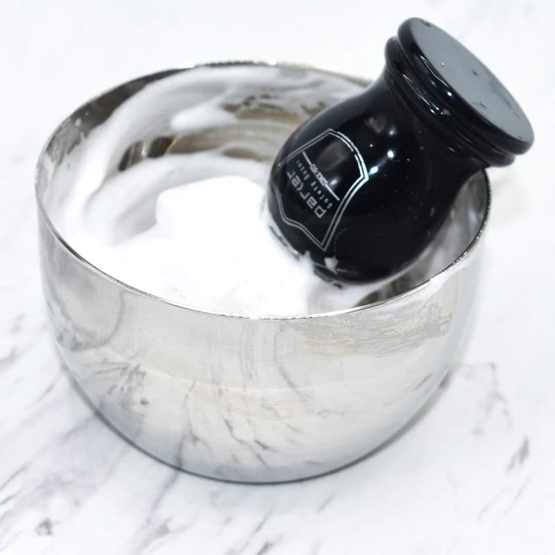 Deluxe Stainless Steel Shaving Bowl for Soap or Cream