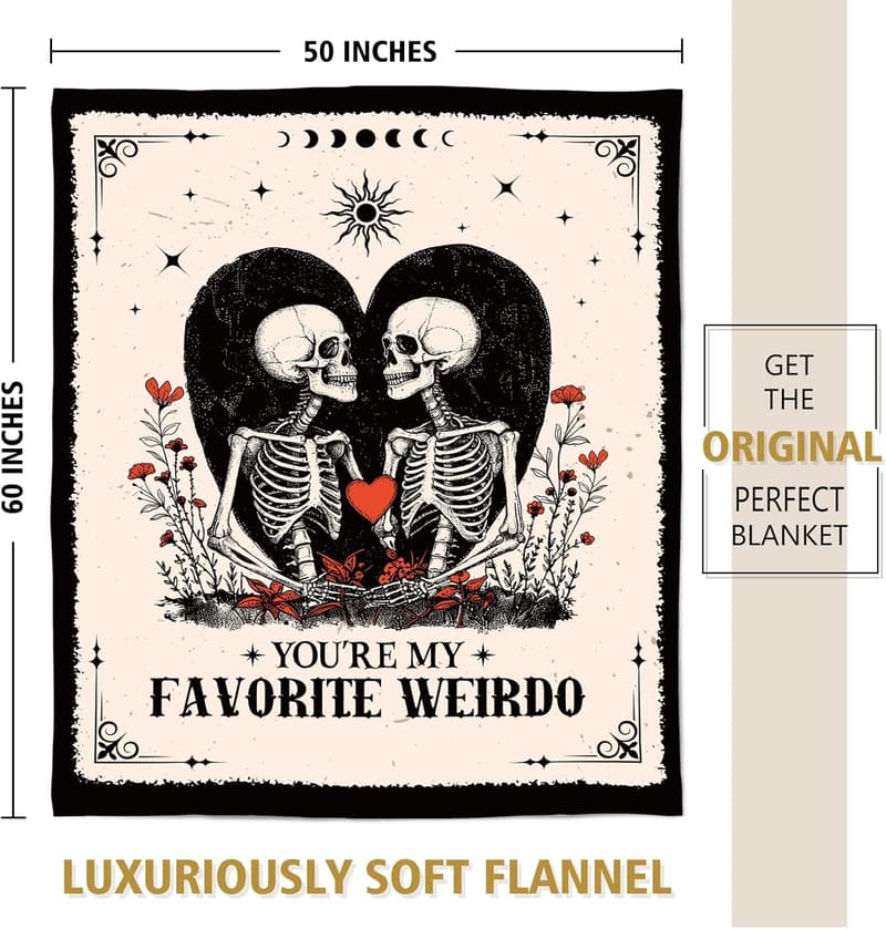 Wedding Anniversary Blanket - I Love You Gift for Couples 60