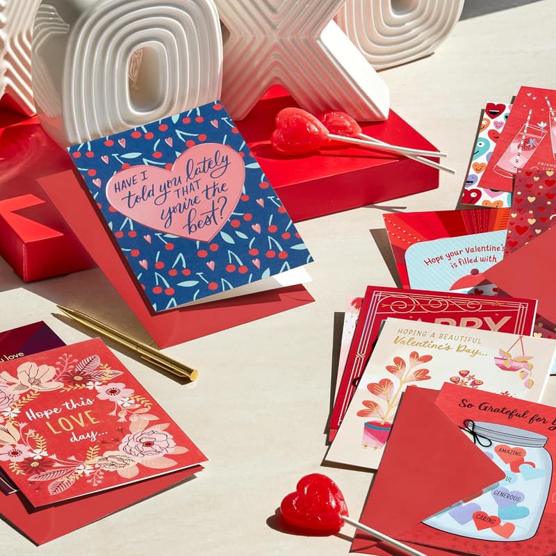 Valentine's Day Animal Heart Cards - 36 Pack for Kids