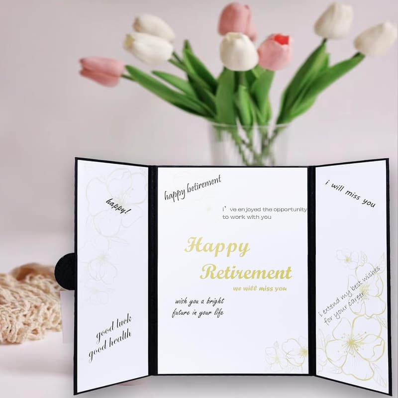 Happy Retirement Jumbo Greeting Card & Signature Board
