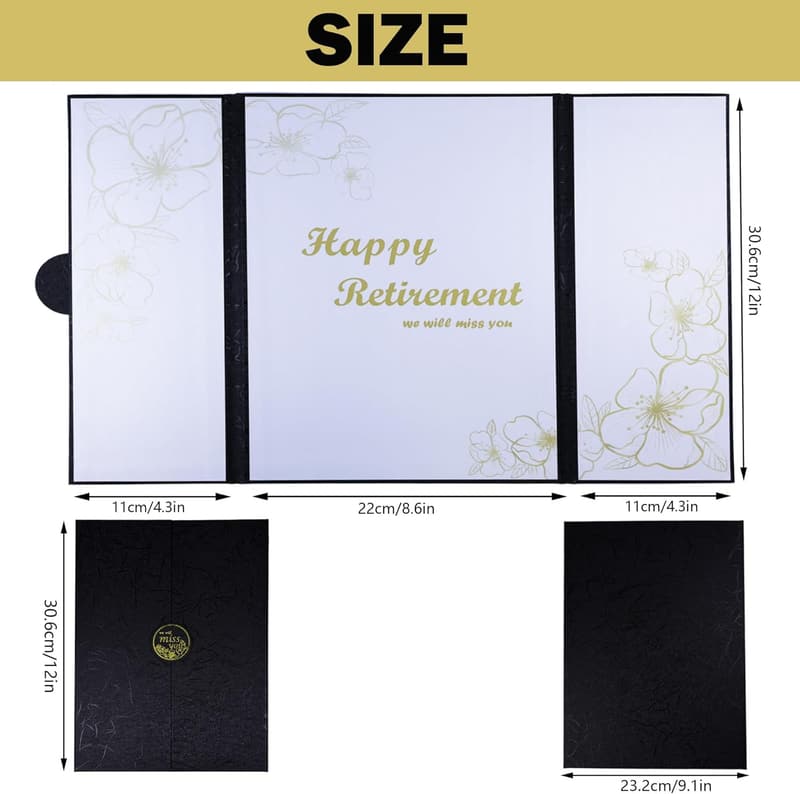 Happy Retirement Jumbo Greeting Card & Signature Board