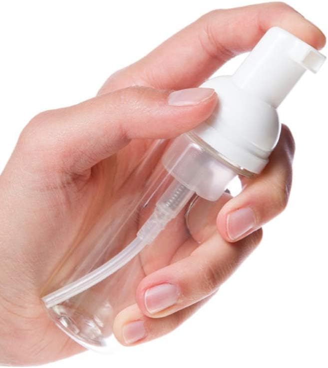 Travel Size Clear Plastic Foamer Bottle - 1.7 Oz Mini Dispenser