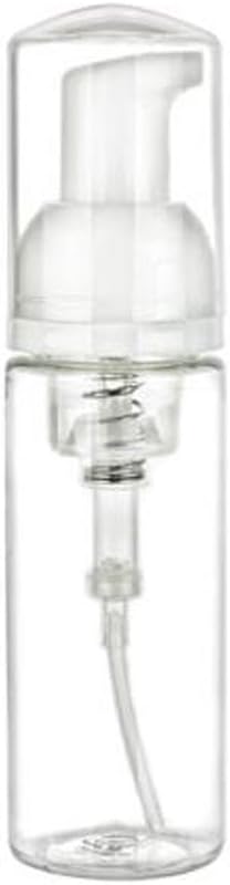 Travel Size Clear Plastic Foamer Bottle - 1.7 Oz Mini Dispenser