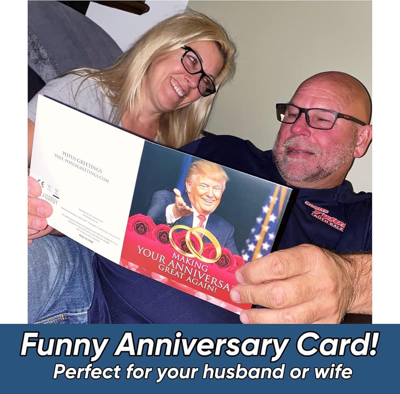 Personalized Talking Trump Anniversary Card with Recording