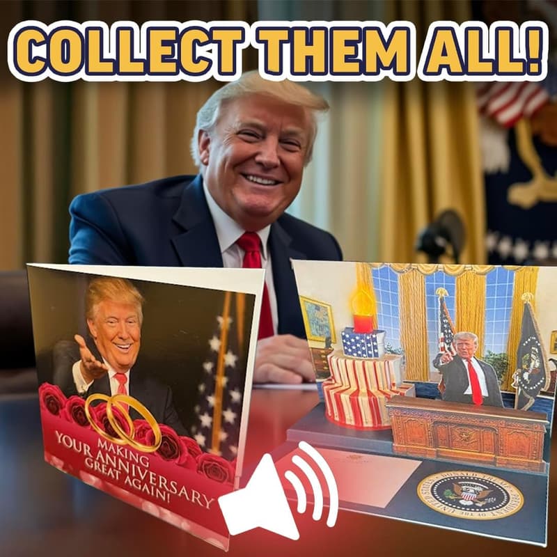Personalized Talking Trump Anniversary Card with Recording