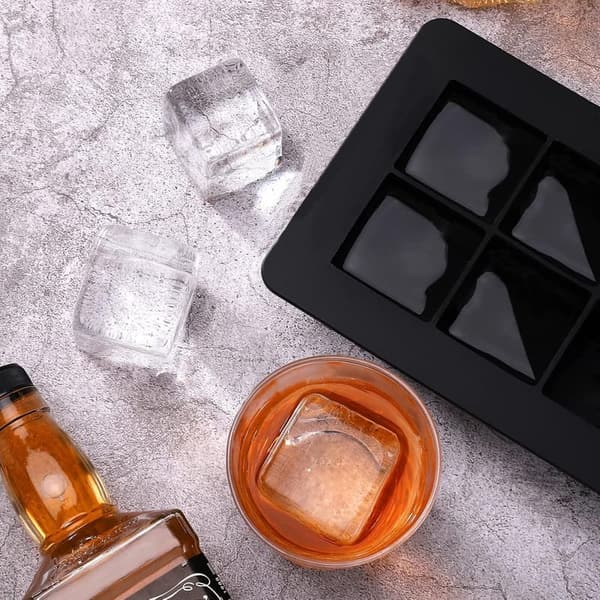 Silicone Ice Cube Trays Set - Sphere & Square Molds for Cocktails