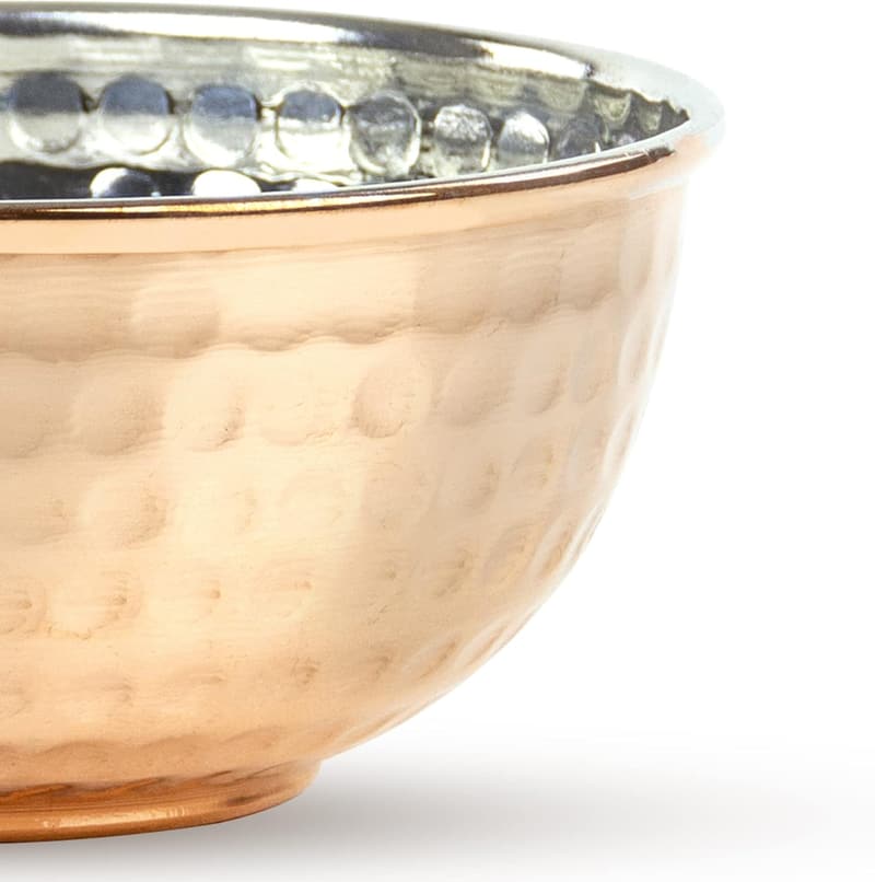 Turkish Hand-Hammered Copper Shaving Bowl and Cup