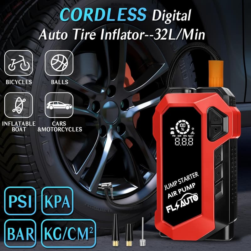 4-in-1 Fully Automatic Battery Charger & Tester, 12A